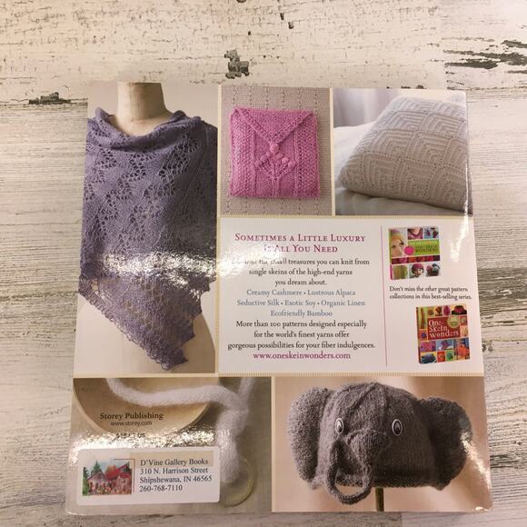 Luxury Yarn One-Skein Wonders 101 Small Indugences Knitting Project Book Fancy - Picture 2 of 10